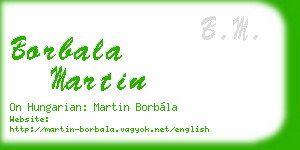 borbala martin business card