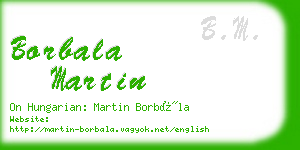 borbala martin business card